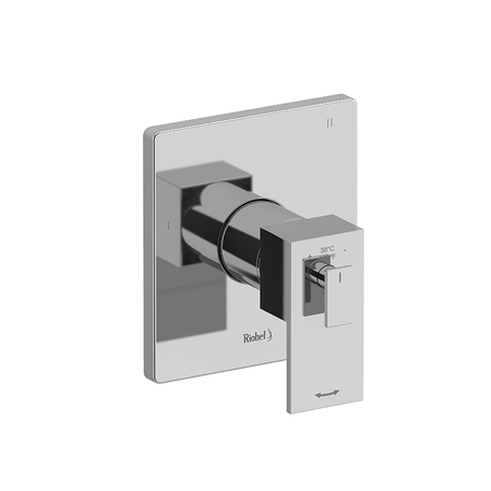 RIOBEL Kubik 1/2" Therm & Pressure Balance Trim With 3 Functions TUS47BN